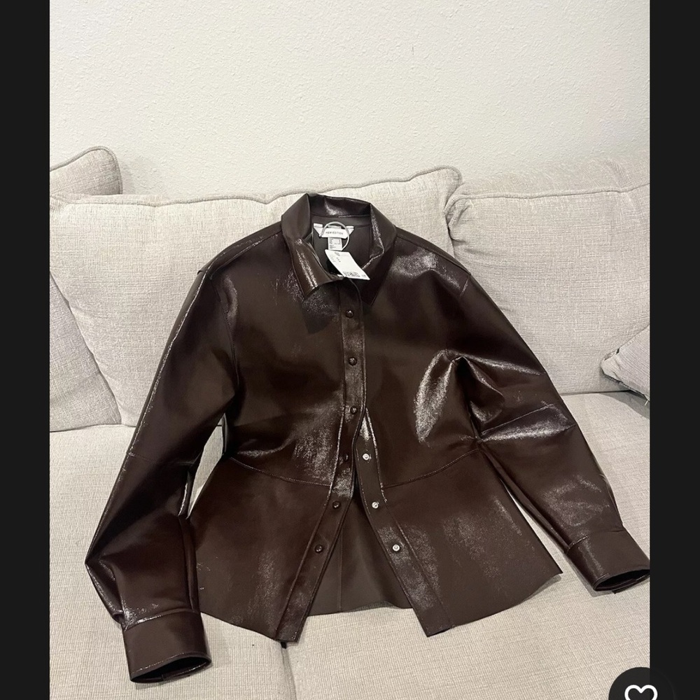 Burgundy coated shirt